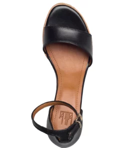 Billi Bi Sandals A2772 Wedge Heels For Women Black Calf 80 -Heeled shoes Sales Store bbia2772 cblackcalf80 3