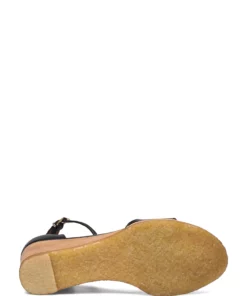 Billi Bi Sandals A2772 Wedge Heels For Women Black Calf 80 -Heeled shoes Sales Store bbia2772 cblackcalf80 4