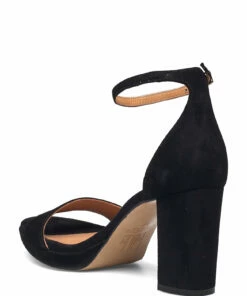 Billi Bi Sandals A4671 Heeled Sandals For Women Black Suede 50 -Heeled shoes Sales Store bbia4671 cblacksuede50 2