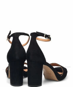 Billi Bi Sandals A4671 Heeled Sandals For Women Black Suede 50 -Heeled shoes Sales Store bbia4671 cblacksuede50 4