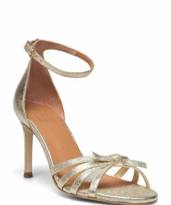 Billi Bi Sandals A4692 Heeled Sandals For Women Black Nappa 70 -Heeled shoes Sales Store bbia4692 cgoldcrackele002 1