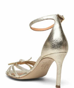 Billi Bi Sandals A4692 Heeled Sandals For Women Black Nappa 70 -Heeled shoes Sales Store bbia4692 cgoldcrackele002 2