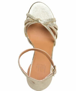 Billi Bi Sandals A4692 Heeled Sandals For Women Black Nappa 70 -Heeled shoes Sales Store bbia4692 cgoldcrackele002 3