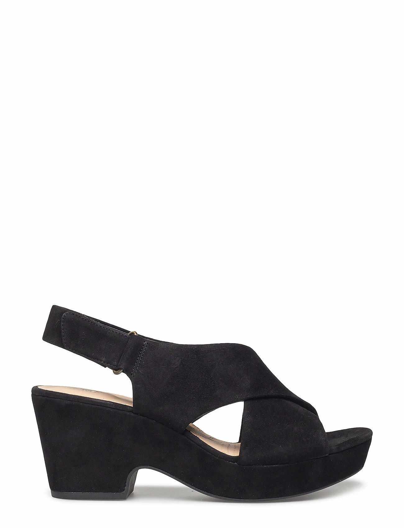 Clarks Maritsa Lara Heeled Sandals For Women Black Sde 2 Clarks Maritsa Lara Heeled Sandals For Women Black Sde - Image 2