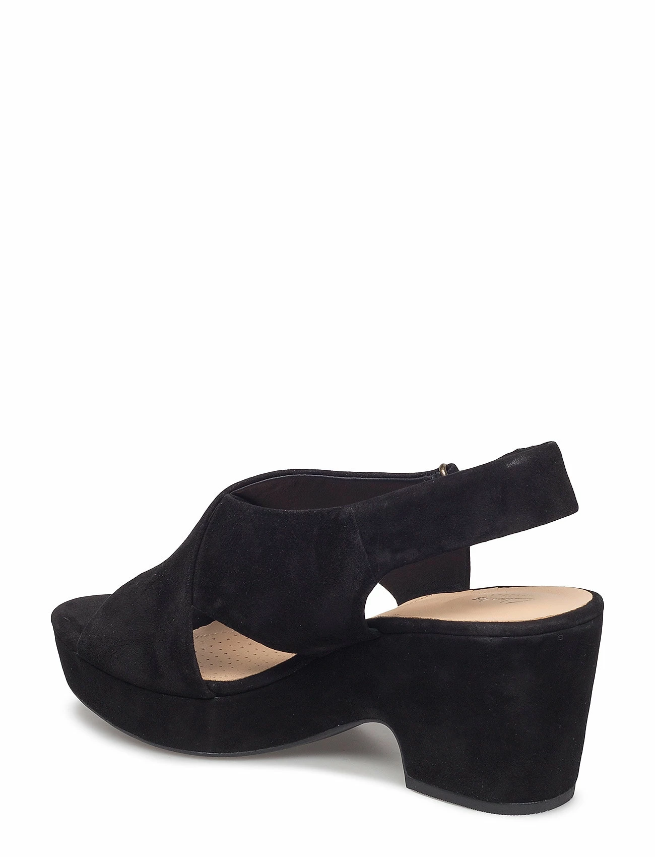 Clarks Maritsa Lara Heeled Sandals For Women Black Sde 3 Clarks Maritsa Lara Heeled Sandals For Women Black Sde - Image 3