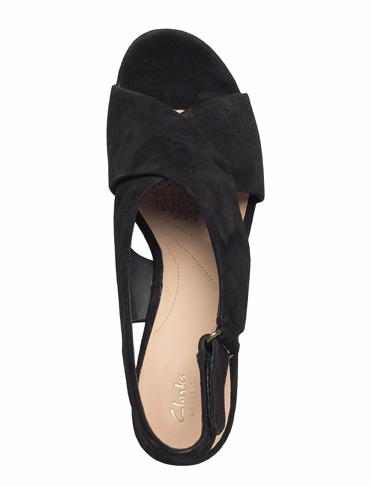 Clarks Maritsa Lara Heeled Sandals For Women Black Sde 4 Clarks Maritsa Lara Heeled Sandals For Women Black Sde - Image 4