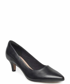 Clarks Linvale Jerica Pumps For Women Black Leather