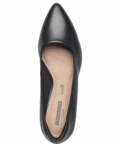 Clarks Linvale Jerica Pumps For Women Black Leather -Heeled shoes Sales Store clr26137208 cblackleather vd 3