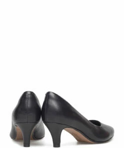 Clarks Linvale Jerica Pumps For Women Black Leather -Heeled shoes Sales Store clr26137208 cblackleather vd 4
