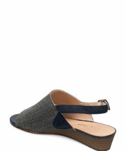 Clarks Mena Lily Heeled Sandals For Women Navy Interest -Heeled shoes Sales Store clr26139238 cnavyinterest vd 2