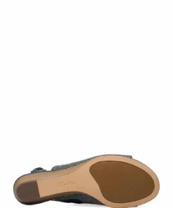 Clarks Mena Lily Heeled Sandals For Women Navy Interest -Heeled shoes Sales Store clr26139238 cnavyinterest vd 4