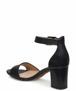 Clarks Deva Mae Heeled Sandals For Women Black Leather -Heeled shoes Sales Store clr26140007 cblackleather vd 2