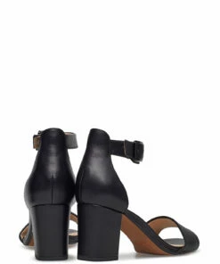 Clarks Deva Mae Heeled Sandals For Women Black Leather -Heeled shoes Sales Store clr26140007 cblackleather vd 4