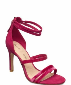 Clarks Curtain Strap Heeled Sandals For Women Fuchsia 11 Clarks Curtain Strap Heeled Sandals For Women Fuchsia -Heeled shoes Sales Store clr26147731 cfuchsia v9d 1