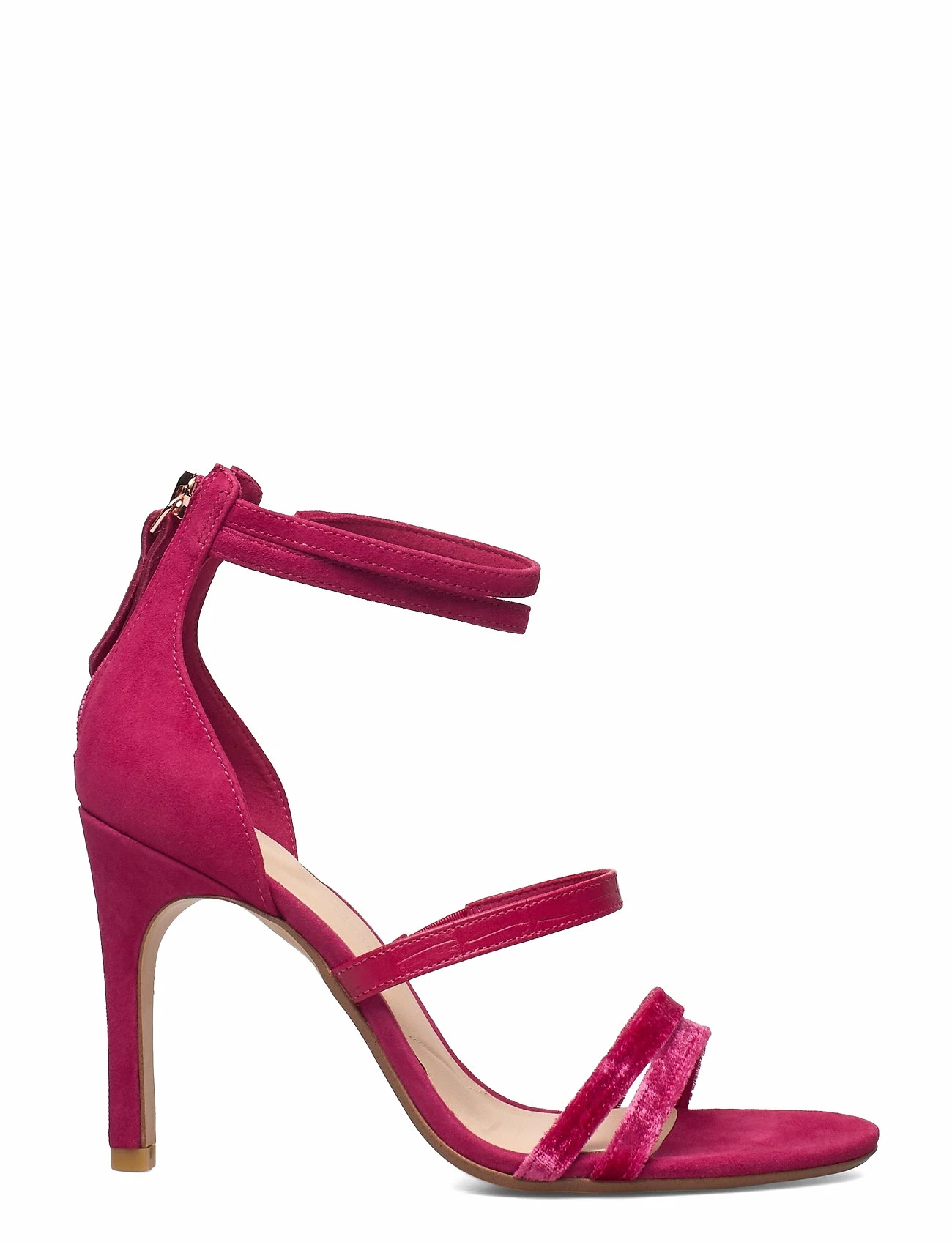 Clarks Curtain Strap Heeled Sandals For Women Fuchsia 2 Clarks Curtain Strap Heeled Sandals For Women Fuchsia - Image 2