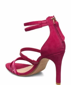 Clarks Curtain Strap Heeled Sandals For Women Fuchsia 8 Clarks Curtain Strap Heeled Sandals For Women Fuchsia -Heeled shoes Sales Store clr26147731 cfuchsia v9d 2
