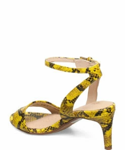 Clarks Amali Jewel Heeled Sandals For Women Yellow Snake -Heeled shoes Sales Store clr26147839 cyellowsnake v6d 2