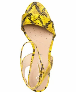 Clarks Amali Jewel Heeled Sandals For Women Yellow Snake -Heeled shoes Sales Store clr26147839 cyellowsnake v6d 3