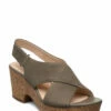 Clarks Maritsa Lara Heeled Sandals For Women Sage Nubuck