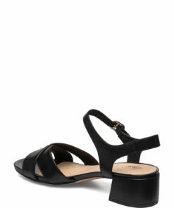Clarks Sheer35 Strap Heeled Sandals For Women Black Leather -Heeled shoes Sales Store clr26148433 cblackleather v0d 2