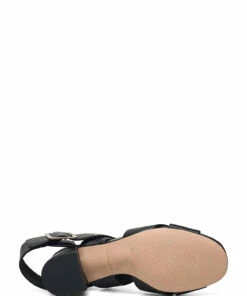 Clarks Sheer55 Buckle Heeled Sandals For Women Black Leather -Heeled shoes Sales Store clr26149266 cblackleather v0d 4