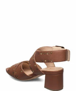 Clarks Sheer55 Buckle Heeled Sandals For Women Tan Leather -Heeled shoes Sales Store clr26149267 ctanleather v3d 2