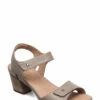 Clarks Un Palma Vibe Heeled Sandals For Women Taupe Leather