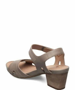 Clarks Un Palma Vibe Heeled Sandals For Women Taupe Leather 8 Clarks Un Palma Vibe Heeled Sandals For Women Taupe Leather -Heeled shoes Sales Store clr26149472 ctaupeleather v4d 2