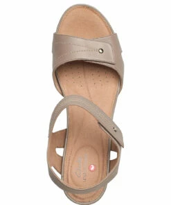 Clarks Un Palma Vibe Heeled Sandals For Women Taupe Leather 9 Clarks Un Palma Vibe Heeled Sandals For Women Taupe Leather -Heeled shoes Sales Store clr26149472 ctaupeleather v4d 3