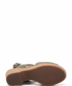 Clarks Maritsa Glad Heeled Sandals For Women Sage Suede -Heeled shoes Sales Store clr26150671 csagesuede v7d 4