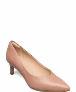 Clarks Laina55 Court2 Pumps For Women Praline Leather -Heeled shoes Sales Store clr26154826 cpralineleather v4d 1