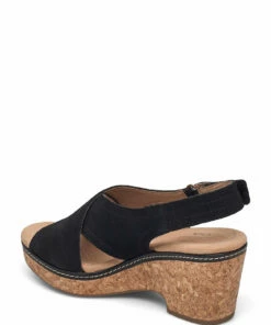Clarks Giselle Cove Wedge Heels For Women Black -Heeled shoes Sales Store clr26158136 cblack v0d 2