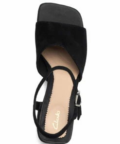 Clarks Sheer65 Block Heeled Sandals For Women Black Sde -Heeled shoes Sales Store clr26159695 cblacksde v0d 3