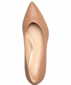 Clarks Violet55 Court Pumps For Women Praline Leather 9 Clarks Violet55 Court Pumps For Women Praline Leather -Heeled shoes Sales Store clr26161314 cpralineleather v4d 3