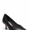 Clarks Violet55 Court Pumps For Women Black Leather