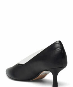 Clarks Violet55 Court Pumps For Women Black Leather -Heeled shoes Sales Store clr26161533 cblackleather v0d 2