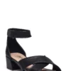 Clarks Caroleigh Rise Heeled Sandals For Women Black Leather