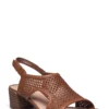 Clarks Caroleigh Star Heeled Sandals For Women Tan Leather