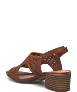 Clarks Caroleigh Star Heeled Sandals For Women Tan Leather 8 Clarks Caroleigh Star Heeled Sandals For Women Tan Leather -Heeled shoes Sales Store clr26165099 ctanleather v3d 2