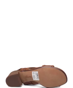 Clarks Caroleigh Star Heeled Sandals For Women Tan Leather 10 Clarks Caroleigh Star Heeled Sandals For Women Tan Leather -Heeled shoes Sales Store clr26165099 ctanleather v3d 4