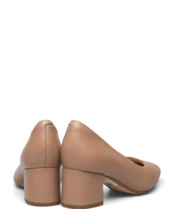 Clarks Sheer55 Court Pumps For Women Praline Leather -Heeled shoes Sales Store clr26165949 cpralineleather v4d 4