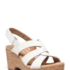Clarks Giselle Beach Heeled Sandals For Women White Leather