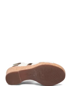 Clarks Giselle Beach Heeled Sandals For Women White Leather -Heeled shoes Sales Store clr26166232 cwhiteleather v1d 4