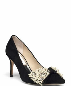 Custommade Aljo Suede Pumps For Women Anthracite Black -Heeled shoes Sales Store cmm999606013 canthraciteblack v999 1