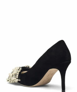 Custommade Aljo Suede Pumps For Women Anthracite Black -Heeled shoes Sales Store cmm999606013 canthraciteblack v999 2