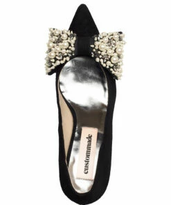 Custommade Aljo Suede Pumps For Women Anthracite Black -Heeled shoes Sales Store cmm999606013 canthraciteblack v999 3