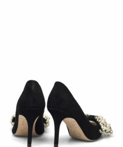 Custommade Aljo Suede Pumps For Women Anthracite Black -Heeled shoes Sales Store cmm999606013 canthraciteblack v999 4