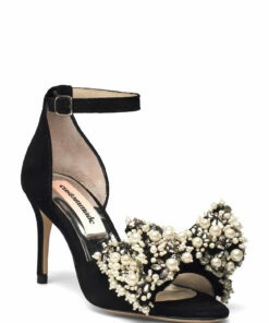 Custommade Maritas Suede Pumps For Women Anthracite Black