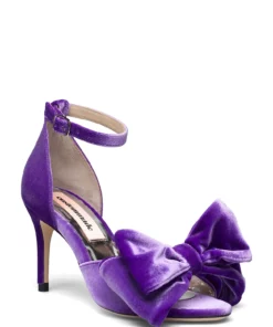 Custommade Marita Velvet Heeled Sandals For Women 268 Deep Lavender -Heeled shoes Sales Store cmm999620031 c268deeplavender