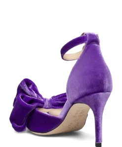 Custommade Marita Velvet Heeled Sandals For Women 268 Deep Lavender -Heeled shoes Sales Store cmm999620031 c268deeplavender 2